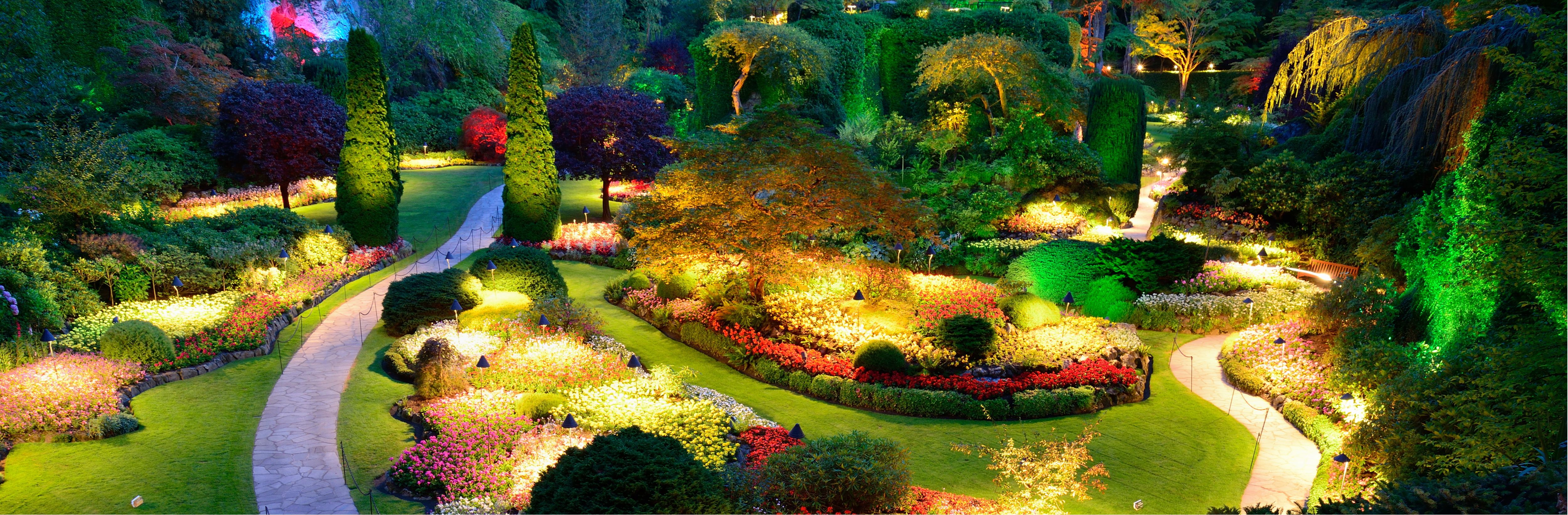 Landscape lighting discount around pool